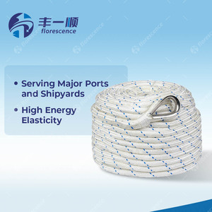Nylon Double Braided Dock Line Multi Color 3/8 Inch 1/2 Inch 5/8 Inch 3/4 Inch Marine Yacht Boat Mooring Rope with Spliced Eye - Product Image 2