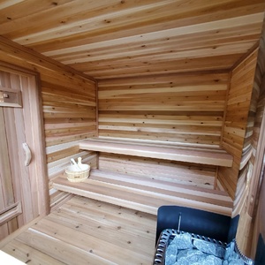 Sauna per Terapia del Calore e Recupero per 5 Persone in Cedro Rosso Canadese 18-65 ° Temperatura regolabile a C - Product Image 2