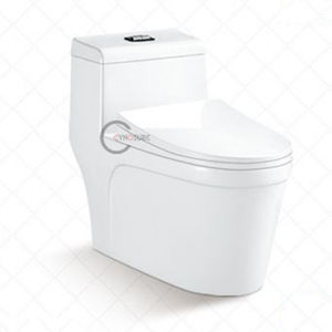 WC monobloc au design moderne, siphon tornade, style élégant, chasse d'eau par gravité, pour appartement et résidence - Product Image 1