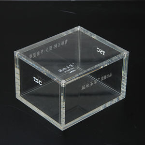 Factory Custom Cube Clear Acrylic Display Case 5 Side Sliding Lid Pocket Monster Booster Box/ Acrylic Booster Box Plexi Box OEM