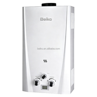 Chauffe-eau instantané au gaz NG/GPL 32L 64kW à échangeur de chaleur en cuivre, design moderne, protection anti-fuite, pour usage domestique