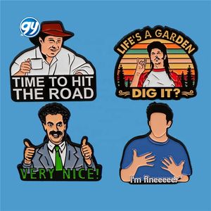 Pin de Esmalte con Citas de 'I'm fineee', Pin de Solapa para Cosplay, Broches para Mochilas, Insignias, Broche para Ropa de Hombre, Joyería, Regalos para Amigos - Product Image 1