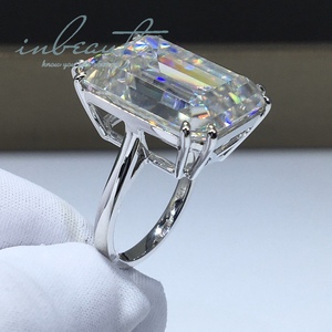 Серебряное 925, оригинальное бриллиантовое кольцо, 20 карат - Product Image 3