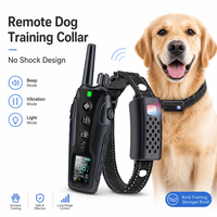 Stoßfreies Hundehalsband IP67 Wasserdicht USB-Aufladbar Verstellbares Fernbedienungs-Hundetrainingshalsband mit Blinklicht und Tastensperre