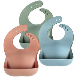 <span class=keywords><strong>Bavaglino</strong></span> <span class=keywords><strong>in</strong></span> <span class=keywords><strong>Silicone</strong></span> impermeabile senza BPA con bavaglini <span class=keywords><strong>in</strong></span> <span class=keywords><strong>Silicone</strong></span> per bambini con raccoglitore di cibo bavaglini impermeabili Unisex morbidi e regolabili - Product Image 1