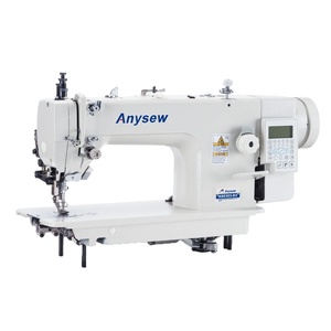 AS0303DDI-4 Machine à coudre industrielle informatisée à point noué, simple aiguille, entraînement par le bas et pied entraîneur, pour travaux lourds - Product Image 1