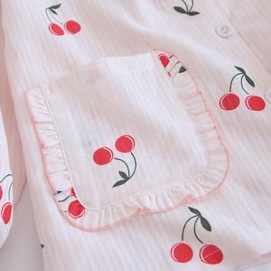 <span class=keywords><strong>Pigiama</strong></span> di <span class=keywords><strong>cotone</strong></span> su misura per <span class=keywords><strong>donna</strong></span> primavera e autunno Set di abbigliamento per la casa estivo <span class=keywords><strong>pigiama</strong></span> per la casa - Product Image 5