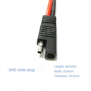 SAE プラグから EC5 メスソーラーパネル車オートバイドローンバッテリー電源 10AWG 銅線 15 センチメートル - Product Image 2