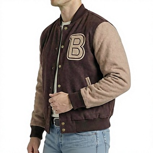 Custom Wholesale Varsity Letterman Bomber <b>Jacket</b> Stand Collar Front Logo Eco-Friendly Breathable High Quality Varsity <b>Jacket</b> - Product Image 2