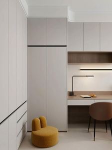 Fabricante de Muebles personalizados Muebles de dormitorio Diseño de armario moderno modular de madera Armario de dormitorio Estilo minimalista - Product Image 3