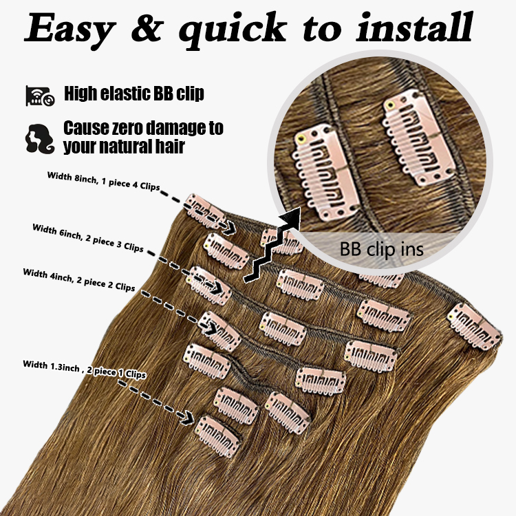 Extension per capelli a clip