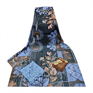 COLECCIÓN A.K.TRENDY, Vestido de Novia Elegante y Ecológico de Algodón y Spandex con Estampado Floral, Manga Larga, Corte Holgado, para Ocasiones Especiales - Product Image 6