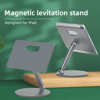 Support magnétique pour iPad, support de tablette réglable en alliage d'aluminium, support de bureau pliable pour iPad