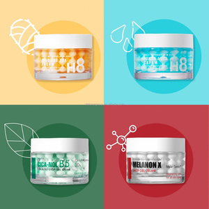 Crème <span class=keywords><strong>Visage</strong></span> Hydratante Légère au Niacinamide, <span class=keywords><strong>Cica</strong></span>, PDRN de Saumon et Collagène Rose en Capsules pour une Peau Effet Verre – Marque Blanche - Product Image 6