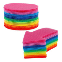 Autocollants de marquage de tapis colorés en gros pour l'éducation des enfants, autocollants de positionnement ronds pour tapis avec attaches auto-agrippantes