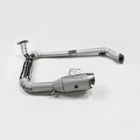 Tubo de Escape de Alto Flujo de 200 Celdas Directo de Fábrica para Porsche 718 2.0T 2.5T 2019-2024 Sin Luz de Advertencia de Fallo del Motor, Compatible 1:1 con OEM