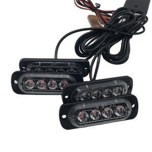Luz para parrilla de coche de 16LED, luz para capó, luz de emergencia remota inalámbrica <span class=keywords><strong>intermitente</strong></span>, luz de advertencia estroboscópica roja y azul para <span class=keywords><strong>BMW</strong></span> - Product Image 3