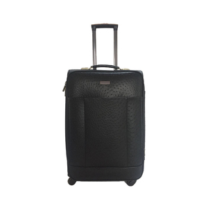 20 24 26 pouces <span class=keywords><strong>Carr</strong></span>és Granuleux Noir En Cuir De Peau Roulant Valise Voyage Bagages - Product Image 3