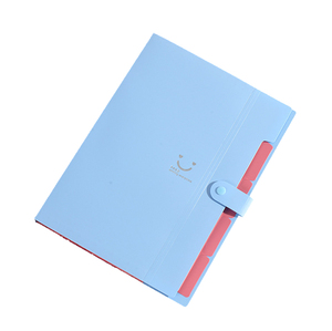 Bán Buôn Tùy Chỉnh Giá Rẻ Sang Trọng Chất Lượng Cao 5 Túi Dễ Thương Phong Cách Mở Rộng Tập Tin Thư Mục Với Nút Nhựa Mở Rộng Tập Tin - Product Image 2