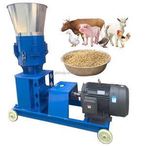 Hayvan yemi için 100kg/saat peletleyici makinesi/hayvancılık yemi için pelet üretme makinesi/tavuk kanatlı hayvan yemi pelet HJ-KL125 - Product Image 1