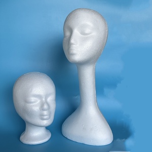 Tête de Mannequin Féminin Multi-usages en Mousse d'Œuf de Haute Qualité, Modèle d'Artisanat en Mousse de Polystyrène - Product Image 4