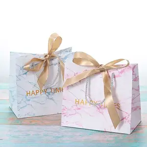 Индивидуальная Женская Подарочная сумка из белой бумаги для покупок с вашим логотипом, упаковка с логотипом под заказ, роскошная сумка, бумажная сумка
