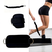 Sangle de cheville ajustable en néoprène respirant avec logo personnalisé pour machine à câble, protection sportive unisexe, protection complète