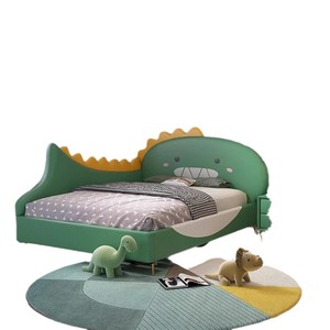 <span class=keywords><strong>Lit</strong></span> superposé pour enfants <span class=keywords><strong>dinosaure</strong></span> pour garçons et filles en bois massif au design moderne avec garde-corps - Product Image 5