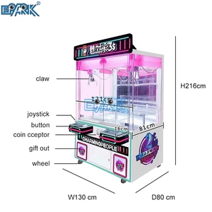 Công viên giải trí đồng tiền hoạt động trò chơi <span class=keywords><strong>Arcade</strong></span> đôi người chơi vuốt Máy cẩu máy - Product Image 5