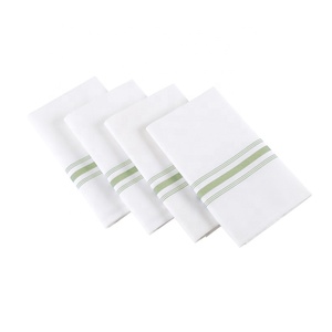 Hot Selling <strong>Yellow</strong> -white Spun Polyester Bistro Napkins Restaurant <strong>Table</strong> <strong>Cloths</strong> - Product Image 5