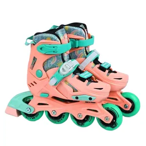 Kinderschuhe für Schnellroller PU-Gummiräder rosa Skaterschuhe für Jungen Mädchen