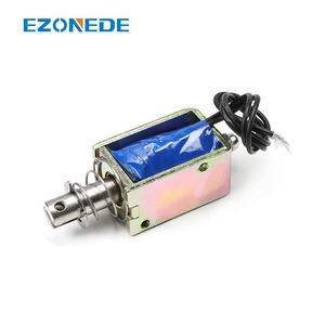 JF-1039B DC 6V 25N PUSH ดึงประเภทแม่เหล็กไฟฟ้าโซลินอยด์, 0.4A 10 มม., เปิดกรอบประเภทโซลินอยด์, การเคลื่อนที่เชิงเส้น - Product Image 3