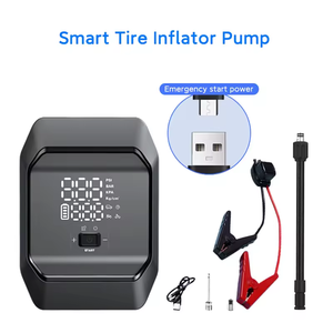 Démarreur de voiture portable Lancol avec moniteur de pression des pneus numérique 160 PSI, lumière d'urgence, ABS, 8000 mAh, <span class=keywords><strong>pompe</strong></span> à air pour vélo et ballon - Product Image 3