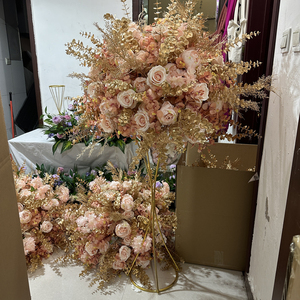 IFG - Flor Decorativa de 80 cm, Hojas Doradas de Alta Calidad para Arreglos Florales de Boda - Product Image 5