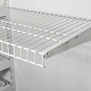 رف معدني على شكل حرف L مخصص، متين وصديق للبيئة، قابل لتعديل الارتفاع، يُثبت على الحائط، منظم تخزين للملابس في المرآب - Product Image 3