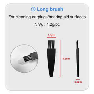 Brosse de nettoyage en plastique ABS pour prothèses auditives et bouchons d'oreille efficace pour maintenir la propreté de l'<span class=keywords><strong>appareil</strong></span> - Product Image 3