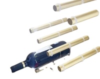 OEM Taille personnalisée Qualité supérieure Moderne Diverses couleurs Aluminium Acier inoxydable Casier à vin mural Cheville à vin Porte-vin