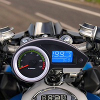 Speedometer Digital sepeda motor LCD kualitas tinggi Odometer Tachometer meteran Kombo untuk sepeda motor