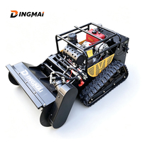 Cortacésped inteligente DINGMAI, robot RC mini a gasolina de 2 tiempos con cuchilla quitanieves profesional, modelos DM500/DM800/DM1000/DM1200