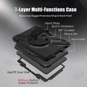 Support de poche rotatif à 360 degrés étui pour tablette en silicone à trois épreuves pour <span class=keywords><strong>Samsung</strong></span> T540 <span class=keywords><strong>Tab</strong></span> Active <span class=keywords><strong>4</strong></span> étui - Product Image 2