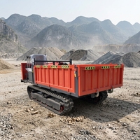 Camion de transport sur chenilles tout-terrain de 3 tonnes avec cabine en option, benne à chenilles résistante à l'usure pour utilisation agricole en Asie du Sud-Est