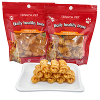 Friandises pour chiens en bâtonnets noués enveloppés de poulet, fabrication OEM - 100% naturelles, riches en protéines, hautement digestibles et nutritives