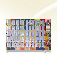 Distributeur automatique commercial 24h/24 et 7j/7 pour peluches, adaptabilité multi-produits, 20+30 compartiments, distributeur automatique combiné avec casiers