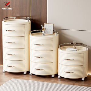 Armoire de rangement roulante en plastique XinHang, chariot de rangement mobile pour la maison, organisateur multi-niveaux en plastique, tiroirs de rangement pour articles divers avec roulettes - Product Image 4