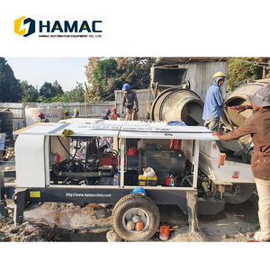 Bomba de Concreto Portátil Pequeña Totalmente Automática de Alta Eficiencia de 30 m/h, Mini Bomba Móvil con Motor Diésel Weichai - Product Image 5