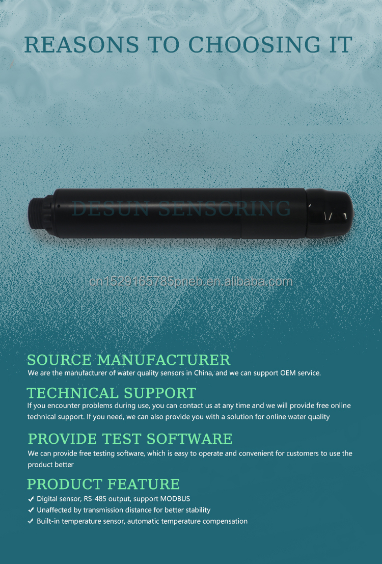 50mA Digital PH Sensor Three point calibration Aquaculture Ph Meter Probe
