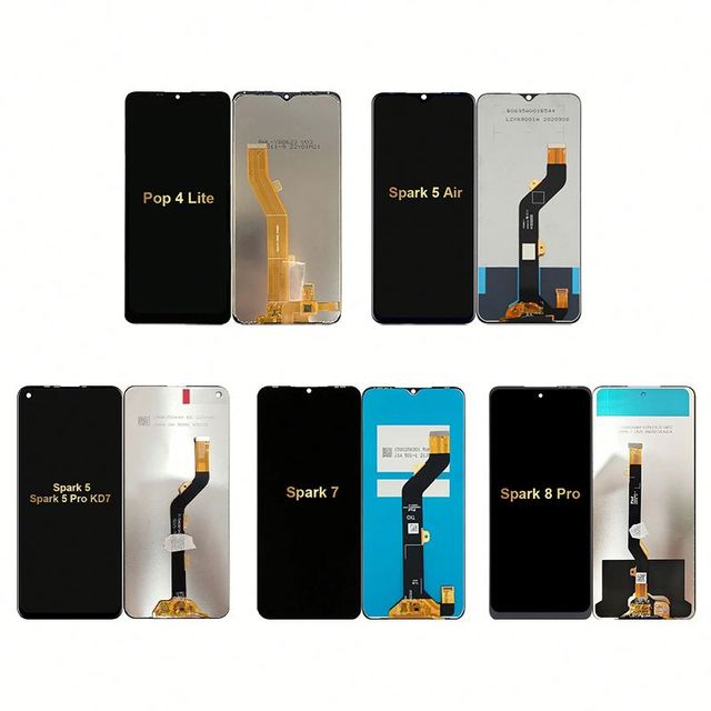Mobile Phones Lcds for Tecno Camon 15 16 17 18 19 20 Pro Neo Spark 4 5 6 7 8 8C 9 9T 10 Pro Air 10C Go 2023 Touch Screen