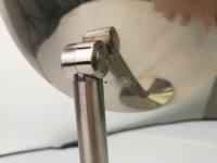 Bureau Rond 7X Grossissement Brossé En Acier Inoxydable À Piles Capteur Intelligent Miroir De Maquillage Éclairé