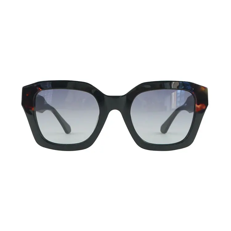 Óculos de sol design de ponta grande, óculos de sol fashion com lentes polarizadas unissex