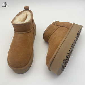 Nuovi <span class=keywords><strong>Stivali</strong></span> da Neve Impermeabili <span class=keywords><strong>Leggeri</strong></span> Uggs Tutz, Imbottiti in Pile e Pelliccia, Caldi con Suola Spessa a Muffin, Senza Tacco, da <span class=keywords><strong>Donna</strong></span> - Product Image 2